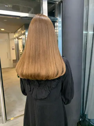 セミロング カラー 透明感カラー✂︎ /縮毛矯正/YUKAのヘアスタイル