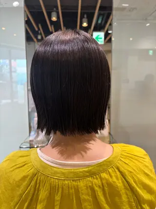 ショート あべちゃん/元町/ カラー/縮毛矯正のヘアスタイル