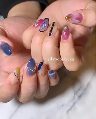 ネイル ネイルルームリッカ 𝐦𝐚𝐲𝐮のネイルデザイン