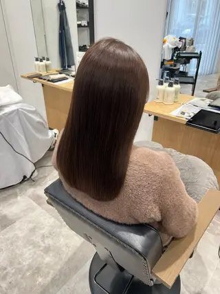ミディアム recipe la couleurりんかのヘアスタイル