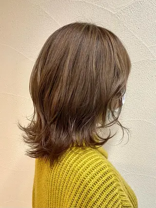 ミディアム カラー ハイトーン×似合わせ 🌱中川慎之介のヘアスタイル