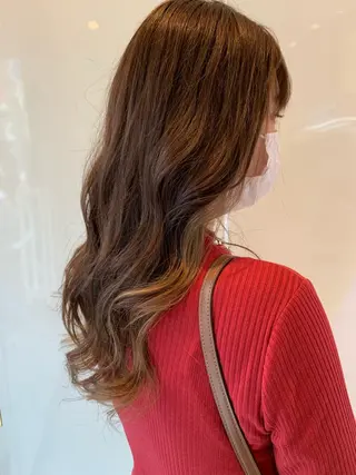 セミロング カラー 美髪形成!色素改善! 秋田 和輝のヘアスタイル