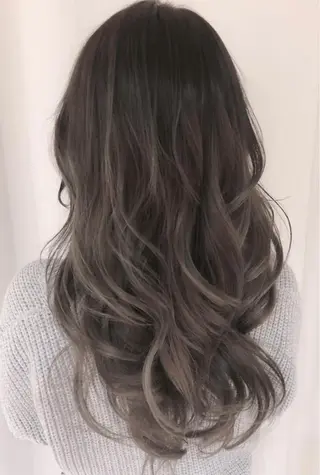 ロング カラー パーマ ヘアアレンジ バレイヤージュ 藤沢 髪質改善 竹内ケンゴのヘアスタイル