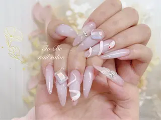 ロング Nail Salon To Be珈月のネイルデザイン