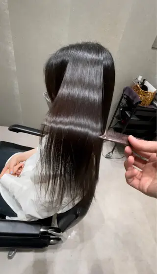 セミロング 髪質改善ヘアケア 艶髪特化/上田のヘアスタイル