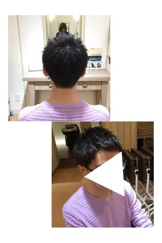 ショート メンズ 白浜 サキのヘアスタイル