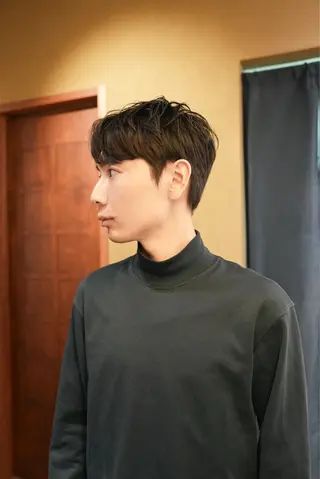 パーマ メンズ メンズショート タチカワユウキのヘアスタイル