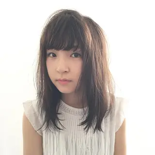 ミディアム セミロング 中野 恵脩のヘアスタイル