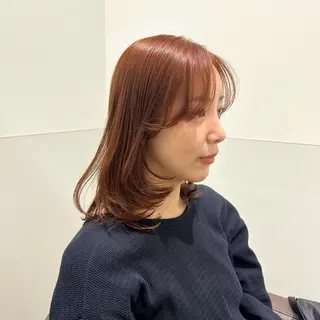 セミロング カラー 💫艶ハイトーン×髪 質改善💫リュウトのヘアスタイル