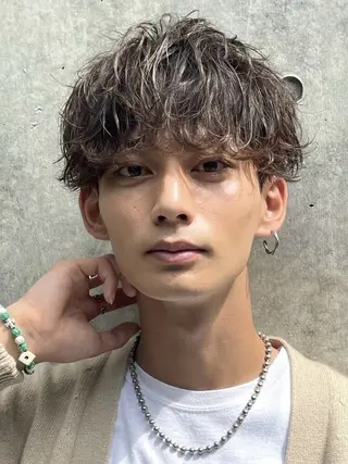 パーマ メンズ ☀️メンズパーマ☀️ /栄/濵﨑新成のヘアスタイル