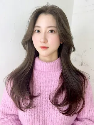セミロング カラー パーマ ヘアアレンジ ITbyALBUM 浦和店のヘアスタイル