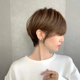 ショート カラー 縮毛矯正/レイヤー taiga🧡のヘアスタイル