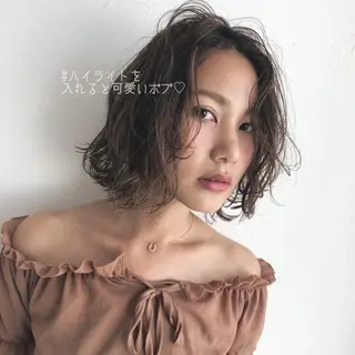 ショート カラー 似合わせ/レイヤー /ボブ/新谷のヘアスタイル