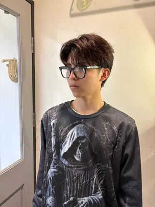ショート メンズ カネガエ ユウヤのヘアスタイル