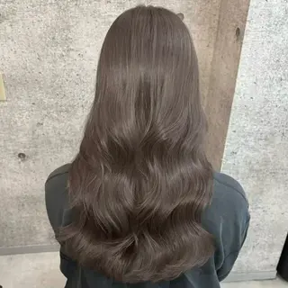 セミロング カラー グレージュ🐰透明感 カラー🫧akihoのヘアスタイル