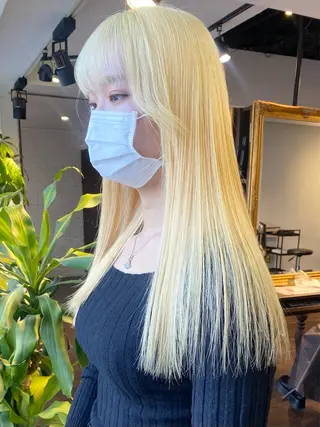 ロング カラー ヘアアレンジ レイヤーカット×髪質 改善🇰🇷シオリのヘアスタイル