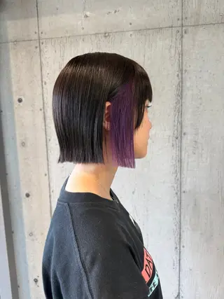 ショート カラー 柔め透明感血色カラー 暖色/レイヤー/ゆいのヘアスタイル