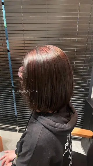 カラー 田中 美月のヘアスタイル