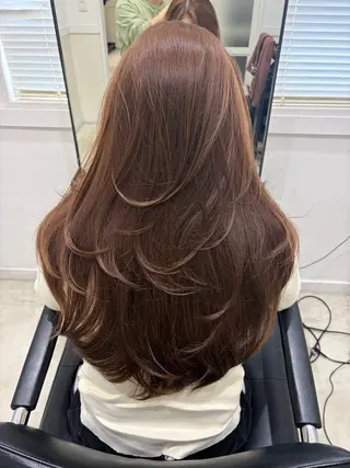 ロング 髪質改善専門🫧 美髪矯正/レイヤーのヘアスタイル