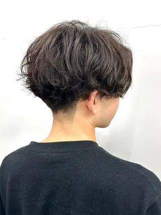 ショート パーマ 博多メンズサロン 田中のヘアスタイル