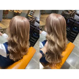 カラー 🩵盛れる顔周り/ 艶カラーemi🩵のヘアスタイル