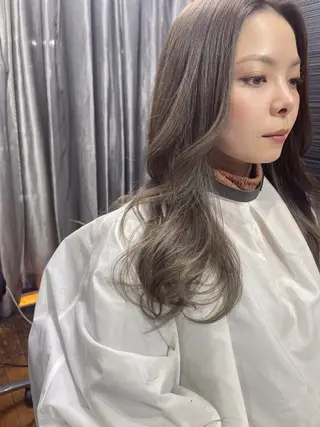 セミロング カラー 山本 雅由のヘアスタイル