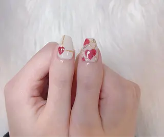 ネイル red veil ネイルのネイルデザイン