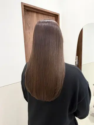ロング 髪質改善/赤み消し ベージュ/ボブのヘアスタイル