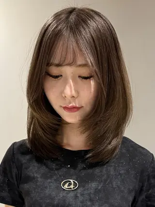 ミディアム カラー 初めてでも安心🌟 newi町田✂のヘアスタイル