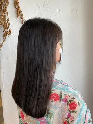 セミロング パーマ ネイル 豊橋美容院 ソンリエのヘアスタイル