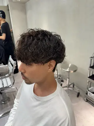 パーマ メンズ ブリーチ/パーマ特化 片平和寿のヘアスタイル