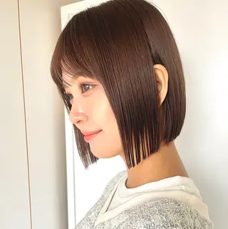 ショート カラー 髪質改善/縮毛矯正/ 艶髪/池袋/あつしのヘアスタイル