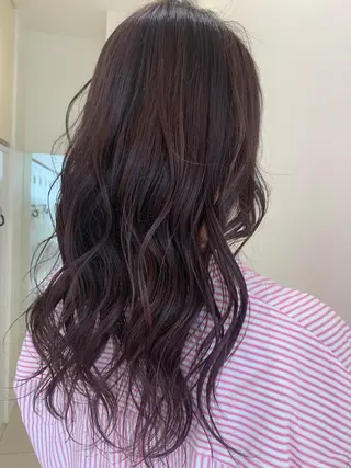 ロング カラー パーマ 川上 美咲のヘアスタイル