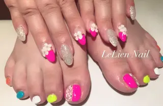 ネイル モチの良さ◉ フィルインネイル♡のネイルデザイン