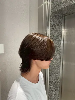 ショート カラー パーマ メンズ 藍斗｜メンズ縮毛・ ブリーチのヘアスタイル