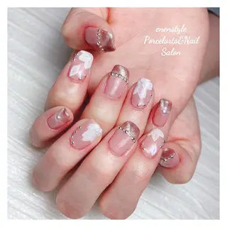 ミディアム ネイル 🐾enen style 🐾のネイルデザイン