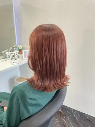 セミロング カラー Blue/博多/ 水口莉沙のヘアスタイル