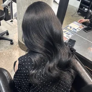 セミロング 艶髪カラー・縮毛矯正 ・レイヤーAsunaのヘアスタイル