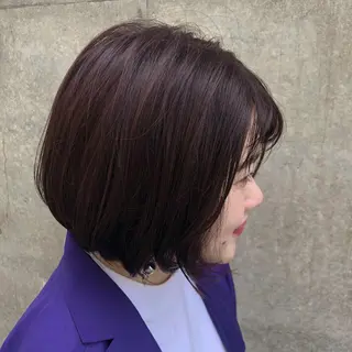 ショート カラー やまさきえりこ ニュアンスパーマのヘアスタイル