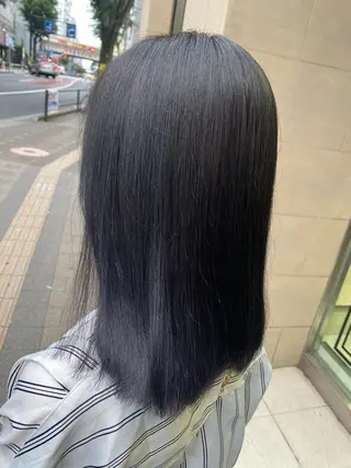 セミロング カラー ヘアアレンジ TSUNA 🌙 Lim 五反田のマツエク・マツパデザイン