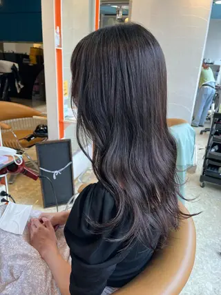 セミロング うしだ かおるのヘアスタイル