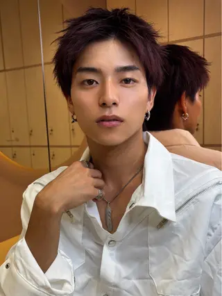 ショート カラー パーマ ヘアアレンジ メンズ 大宮/曲がる縮毛矯正 /毛流れ特化/NAOのヘアスタイル