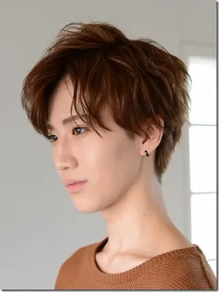 ミディアム カラー メンズ 佐伯蓮 🫧学割メニューありのヘアスタイル