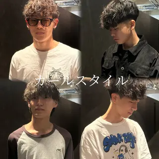 ショート パーマ メンズ 金山駅前/メンズ パーマ/真柄 恒輝のヘアスタイル
