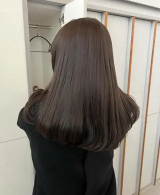 ロング 似合わせレイヤー ＆縮毛矯正のヘアスタイル