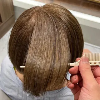 ショート カラー オ ギのヘアスタイル