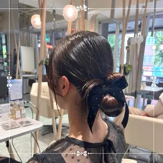 ヘアアレンジ ꧁꒰ঌ奈菜美໒꒱꧂ 箕面美容室のヘアスタイル