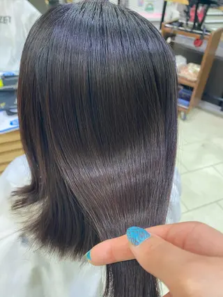 セミロング ヘアアレンジ TSUNA 🌙 Lim 五反田のマツエク・マツパデザイン