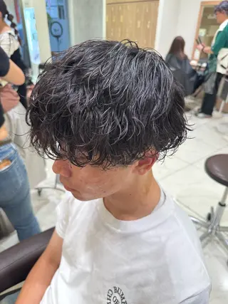 ショート パーマ メンズ メンズパーマ特化/ メッシュ/薫/店長のヘアスタイル