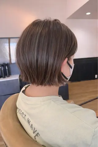ショート 蟹江/ショート/ボブ パーマ/上坪あずさのヘアスタイル